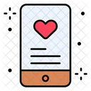 Smartphone Aplicacion De Citas Corazon Icono