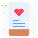 Smartphone Aplicacion De Citas Corazon Icono