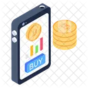 Aplicacion Bitcoin Negocio Bitcoin Bitcoin En Linea Icono