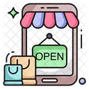 Compras Moviles Compras Electronicas Comercio Electronico Icono