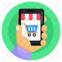 Compras Electronicas Compras En Linea Compras Moviles Icon