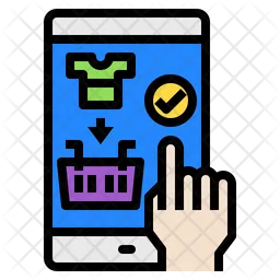 Aplicación de compras móvil  Icono