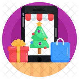 Aplicación de compras navideñas  Icono