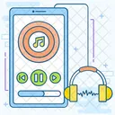 Aplicacion De Musica Musica En Linea Musica De Audio Icono