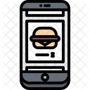 Telefono Hamburguesa Tienda Icono