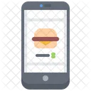 Telefono Hamburguesa Tienda Icono