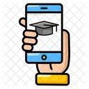 Aprendizaje Movil Aprendizaje En Linea Aplicacion Educativa Icono