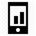 Grafico De Barras Analisis En Linea Aplicacion Empresarial Icono