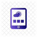 Aplicacion Meteorologica Aire Dispositivo Icono