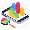 Datos Empresariales Aplicacion Movil Empresarial Analisis De Datos Icono