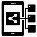 Aplicación para compartir contenido  Icono