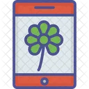 Aplicacion Saint Patrics Aplicacion Movil Flor En El Movil Icono