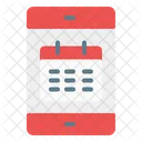 Calendario Celular Hora E Data Ícone