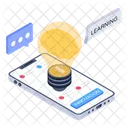 Aplicativo Criativo Inovacao Aplicativo De Aprendizagem Inovador Icon