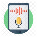 Aplicativo De Reconhecimento De Voz Aplicativo Movel Aplicativo Para Smartphone Ícone