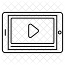 Aplicativo Movel Aplicativo De Video Player De Video Ícone