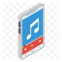 Aplicativo Movel Aplicativo De Musica Notas Moveis Icon