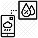 Aplicativo Movel De Umidade Umidade Sensor Ícone