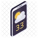 Aplicativo de previsão do tempo para celular  Ícone