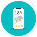 Aplicativo de previsão do tempo para celular  Ícone