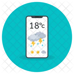 Aplicativo de previsão do tempo para celular  Ícone