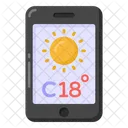 Aplicativo de previsão do tempo para celular  Ícone