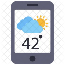 Aplicativo de previsão do tempo para celular  Ícone