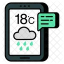 Aplicativo de previsão do tempo para celular  Ícone