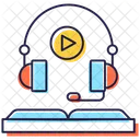Suporte De Aprendizagem Suporte De Audio Aprendizagem On Line Icon