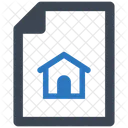 Apólice de seguro residencial  Ícone