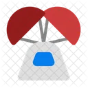 Apollo Parachute Apollo Capsule Transportation Icon