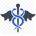 Caduceus Gesundheitswesen Schlange Symbol