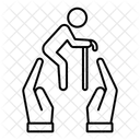 Apoyar a los ancianos  Icono