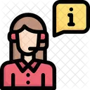 Soporte Tecnico Call Center Comunicacion Icono