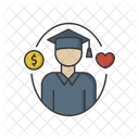 Apoyo A Estudiantes Estudiante Apoyo Icono