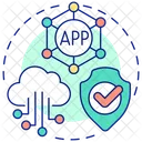 App and cloud security  Icon