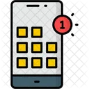 App Benachrichtigung Mobile App Alarm Symbol