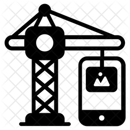 App Building Icon - Download in Glyph Style