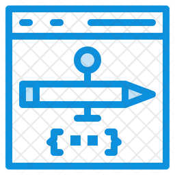 Online Html Coding Icon - Download in Dualtone Style