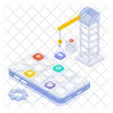 App Creation Interface Development Icon