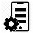 Mobile Einstellungen Mobile Wartung App Konfiguration Symbol
