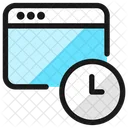 App-Fenster Uhr  Symbol