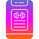 Aplicativo de progresso de treino  Ícone