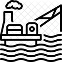 Appareil De Forage Plate Forme Exploration Icône