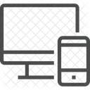 Moniteur Mobile Appareil Icône