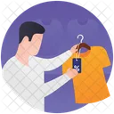 Shirt Shop Apparel Shopping Men Clothing Icon