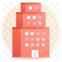 Appartment Residential Building Hotel Icon