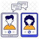Appel Video Chat Video Message Video Icône