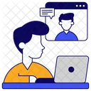 Appel Video Chat Video Message Video Icône