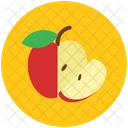 Apple Half Healthy Icon